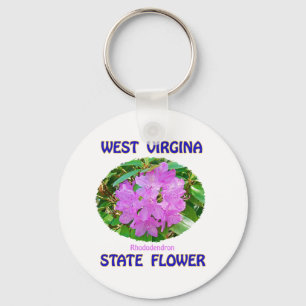 West Virginia State Flower T-Shirts & Gifts Key Ring