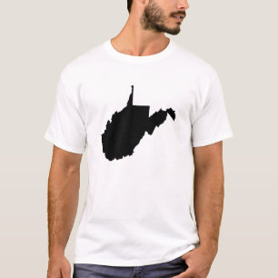 West Virginia State Outline T-Shirt