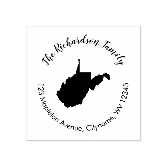 West Virginia state return address rubber stamp (Imprint)