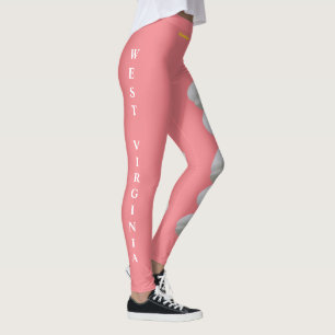 West Virginia State Rhododendron Flower Leggings
