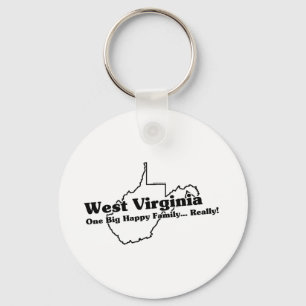 West Virginia State Slogan Key Ring