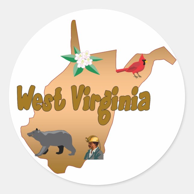West Virginia Sticker (Front)