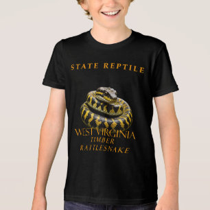 West Virginia Territory Reptile The Rattlesnake Tri-Blend Shirt