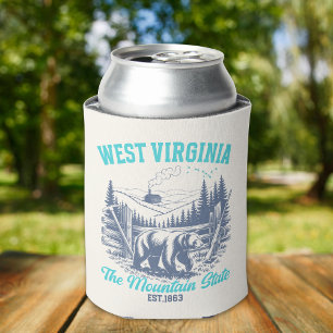 West Virginia The Mountain State Can Cooler