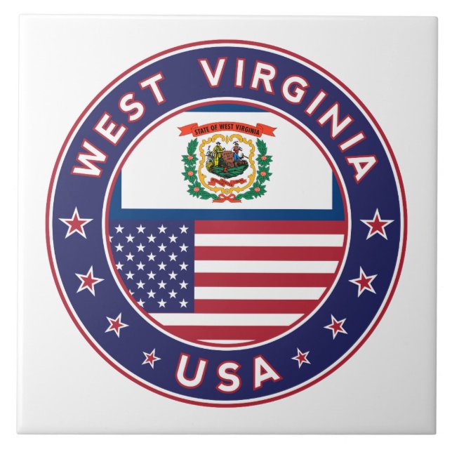 West Virginia Tile (Front)