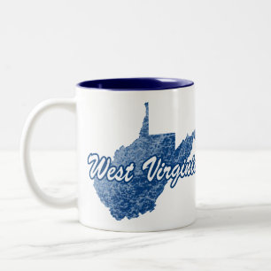 West Virginia Two-Tone Coffee Mug