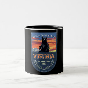 West Virginia Two-Tone Coffee Mug