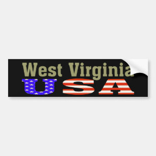 West Virginia USA! Bumper Sticker