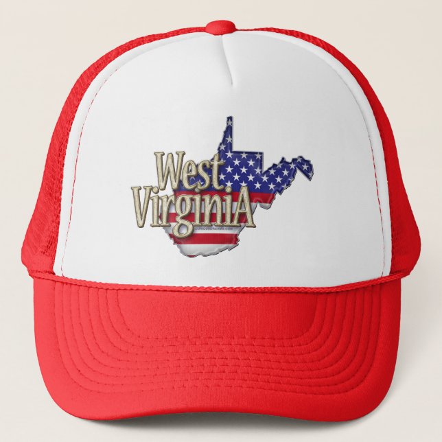 West Virginia USA Flag Hat (Front)