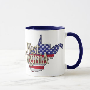 West Virginia USA Flag Mug