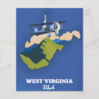West Virginia USA map Flyer