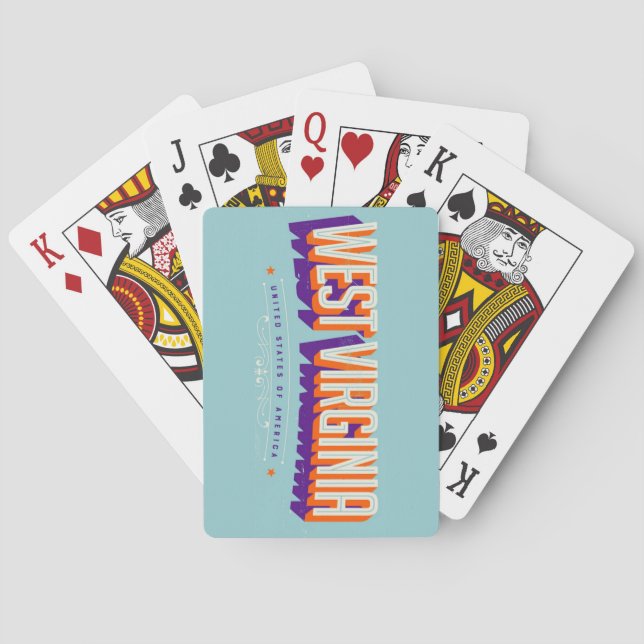 West Virginia USA Playing Cards (Back)