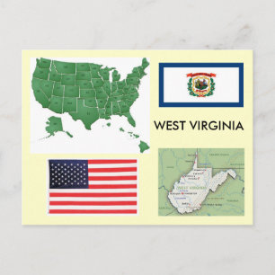 West Virginia, USA Postcard