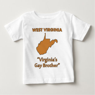 West Virginia - Virginia's Gay Brother Baby T-Shirt