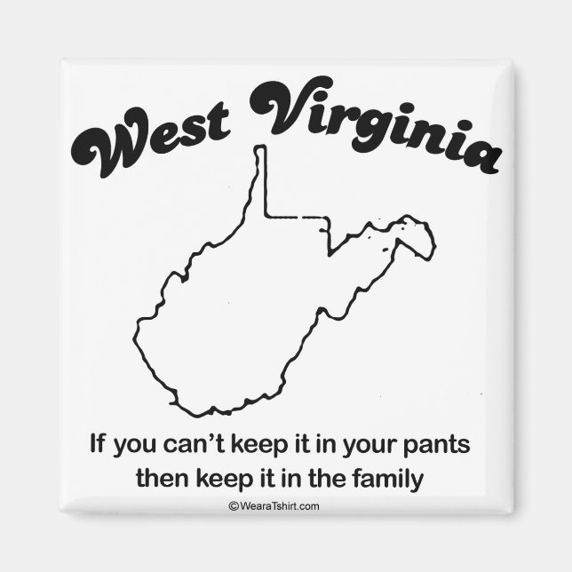 WEST VIRGINIA - "WEST VIRGINIA STATE MOTTO" T-shir Magnet (Front)
