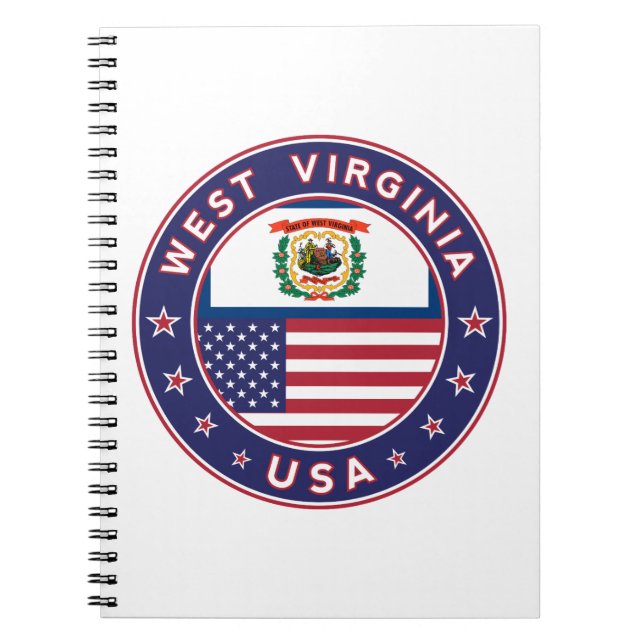 West Virginia, West Virginia sticker, phone case Notebook (Front)