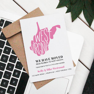 WEST VIRGINIA  We've moved New address New Home    Postcard