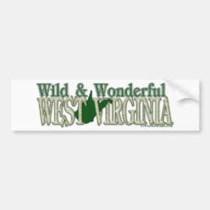 West Virginia Wild and Wonderful_2 Bumper Sticker