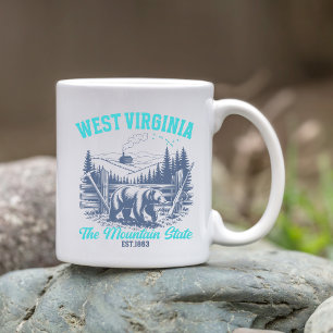 West Virginia Wilderness Bear Souvenir Coffee Mug