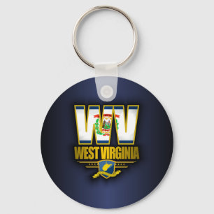 West Virginia (WV) Key Ring