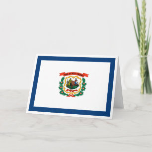 West Virginian Flag, Flag of West Virginia Card