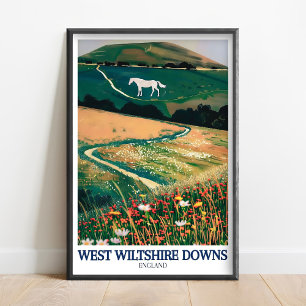 West Wiltshire Downs Print - Westbury White Horse 