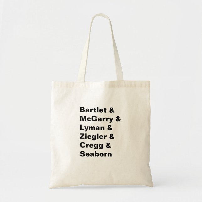 West Wing tote bag (Front)