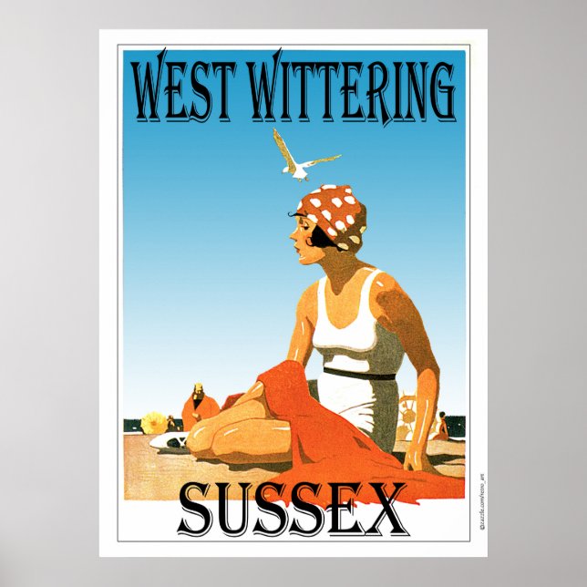 West Wittering Sussex Poster (Front)