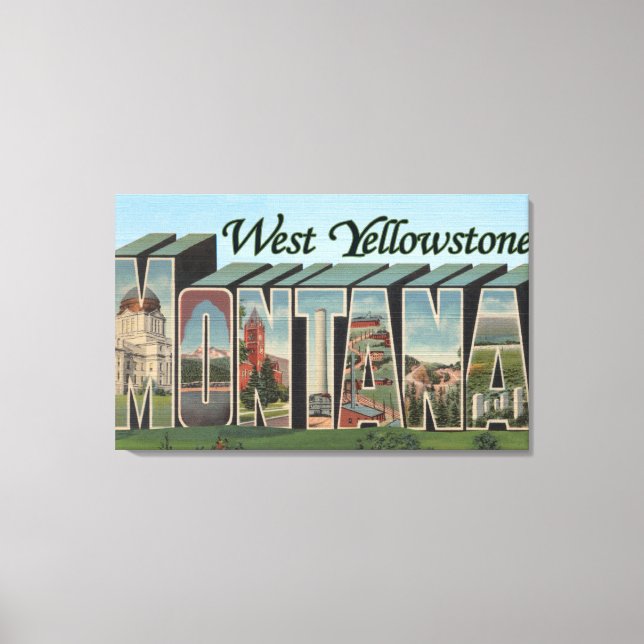 West Yellowstone, Montana Canvas Print (Front)