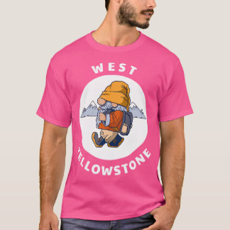 West Yellowstone Montana Mountains Hiking Gnome Mt T-Shirt