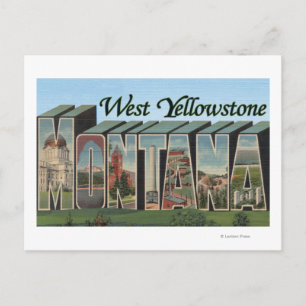 West Yellowstone, Montana Postcard