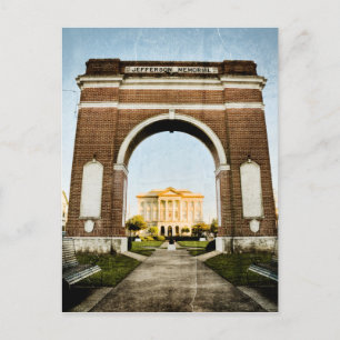 Westbank Jefferson Memorial in New Orleans Postcard