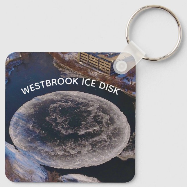 Westbrook Ice Disc   Key Ring (Back)