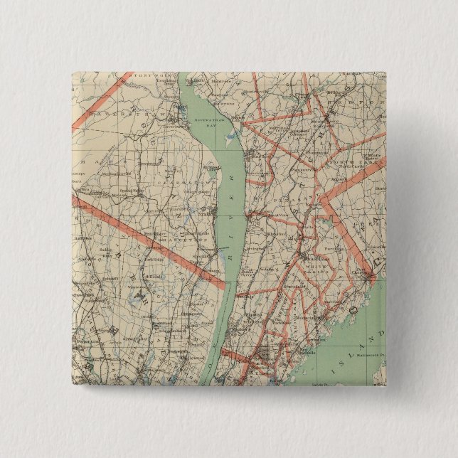 Westchester Co & surroundings 15 Cm Square Badge (Front)