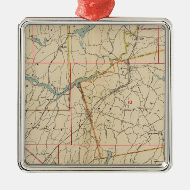 Westchester County, New York 2 Metal Tree Decoration (Front)