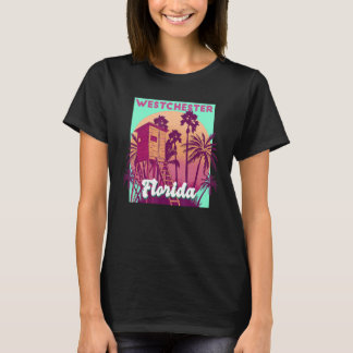 Westchester FL Florida vintage retro ocean scene b T-Shirt