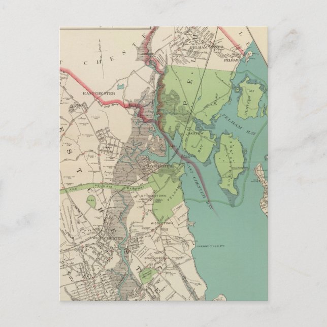 Westchester, Pelham towns Postcard (Front)