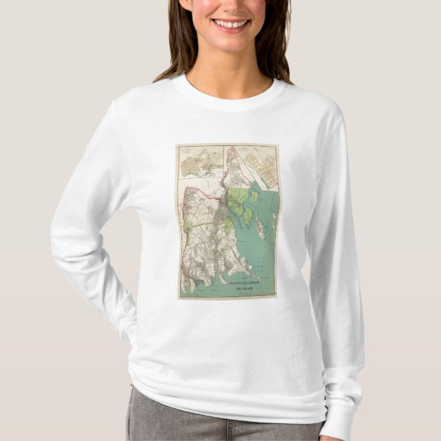 Westchester, Pelham towns T-Shirt (Front)