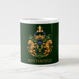 Westerfield Dutch Family Coat Of Arms.  Large Coffee Mug