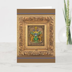 Westerfield Dutch Family Coat Of Arms. Thank You Card