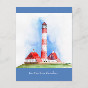 Westerhever customisable Greetings Postcard