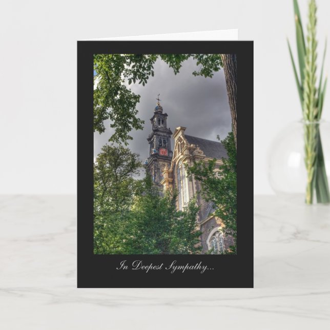 Westerkerk, Amsterdam Church - In Deepest Sympathy Card (Front)