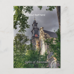 Westerkerk, Amsterdam Church, Sights of Amsterdam Postcard
