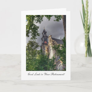 Westerkerk, Amsterdam - Good luck in Retirement Card