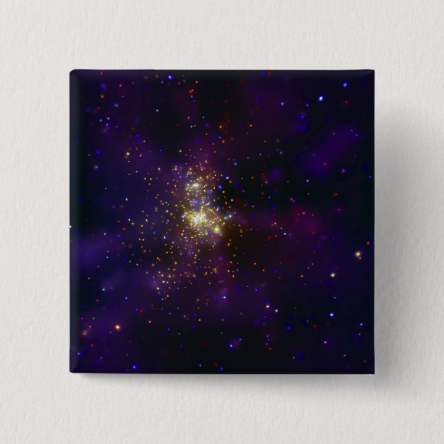 Westerlund 2, a young star cluster 15 cm square badge (Front)