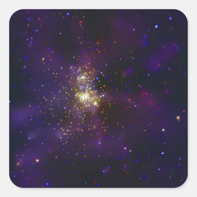 Westerlund 2, a young star cluster square sticker (Front)