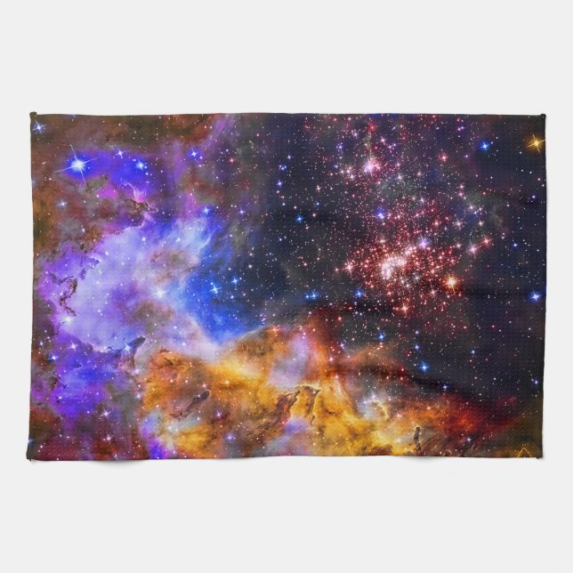 Westerlund 2 in Carina Constellation Space Picture Tea Towel (Horizontal)