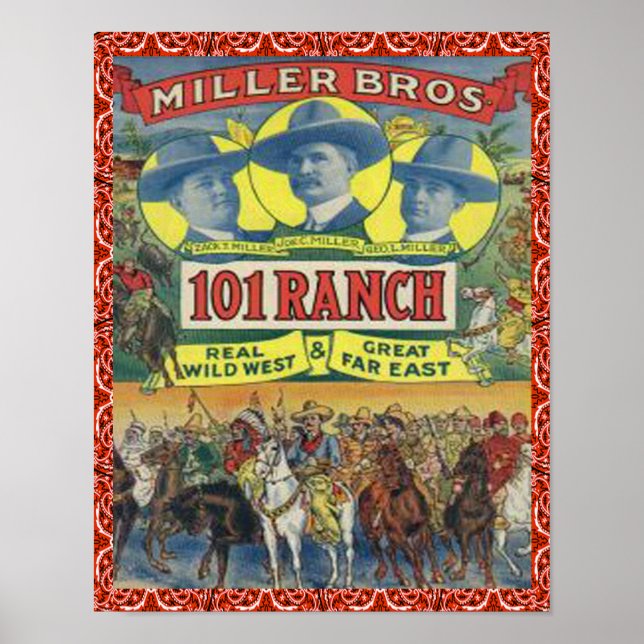 Western 101 Ranch Vintage Poster (Front)