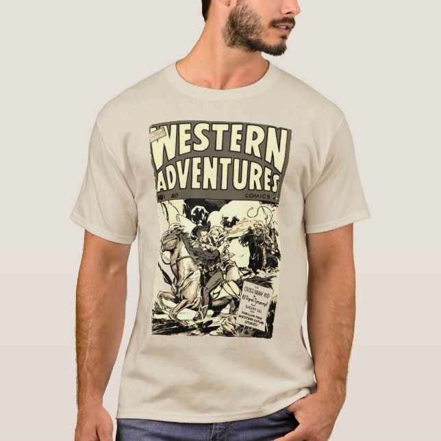 Western Adventures Classic Comics T-Shirt (Front)
