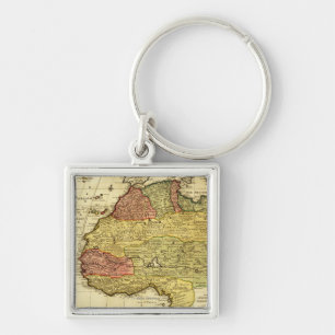 Western AfricaPanoramic MapWestern Africa 2 Key Ring